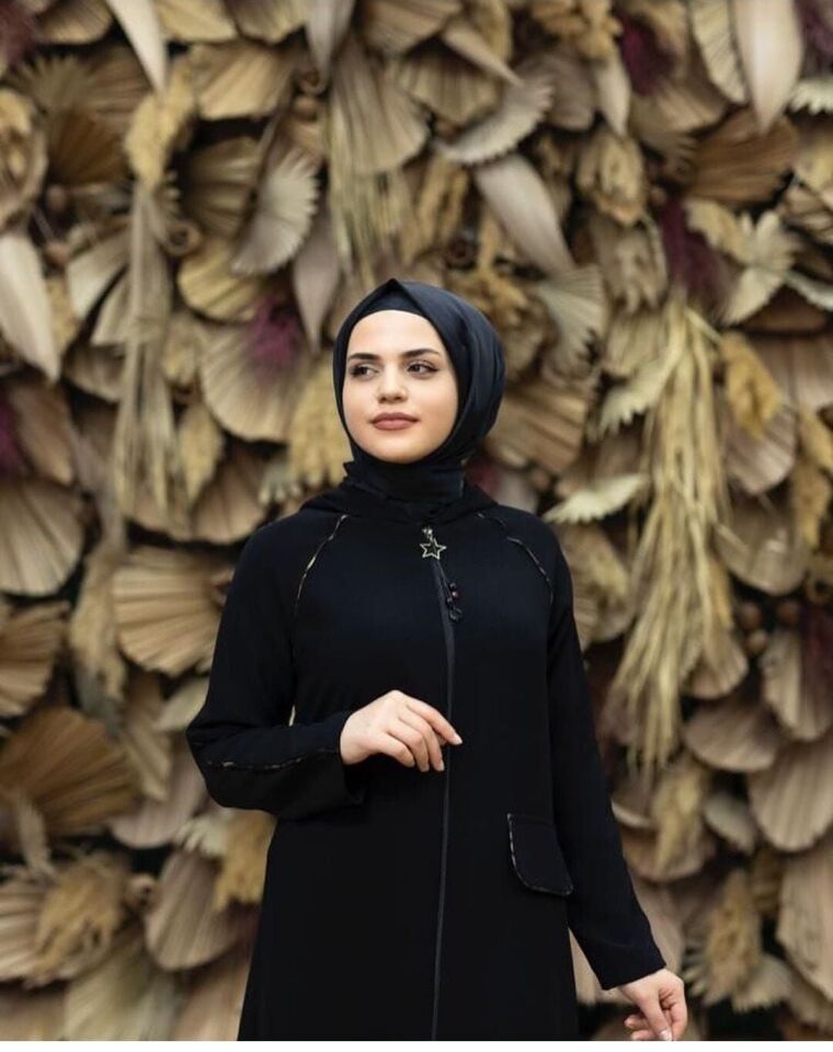 5151YAKASI ZİNCİR DETAYLI KOLLARI RİBANALI KAPÜŞONLU FERMUARLI KAP  QYS KAP 5151 #22-09#