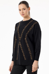 TNK.21763.1	LEOPAR TAŞLI TRİKO TUNİK #11-25#