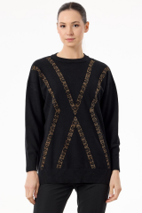 TNK.21763.1	LEOPAR TAŞLI TRİKO TUNİK #11-25#