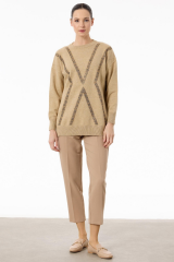 TNK.21763.1	LEOPAR TAŞLI TRİKO TUNİK #11-25#