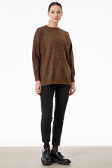 TNK.21763.1	LEOPAR TAŞLI TRİKO TUNİK #11-25#