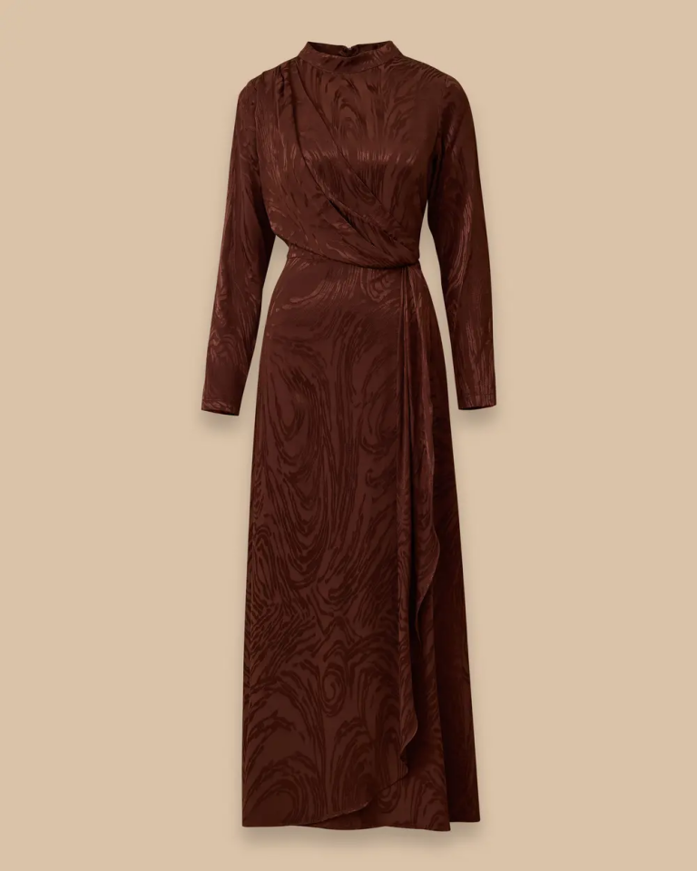 1034 KARINDAN PİLELİ JAKAR ELBİSE 10002511311034 #12-25#