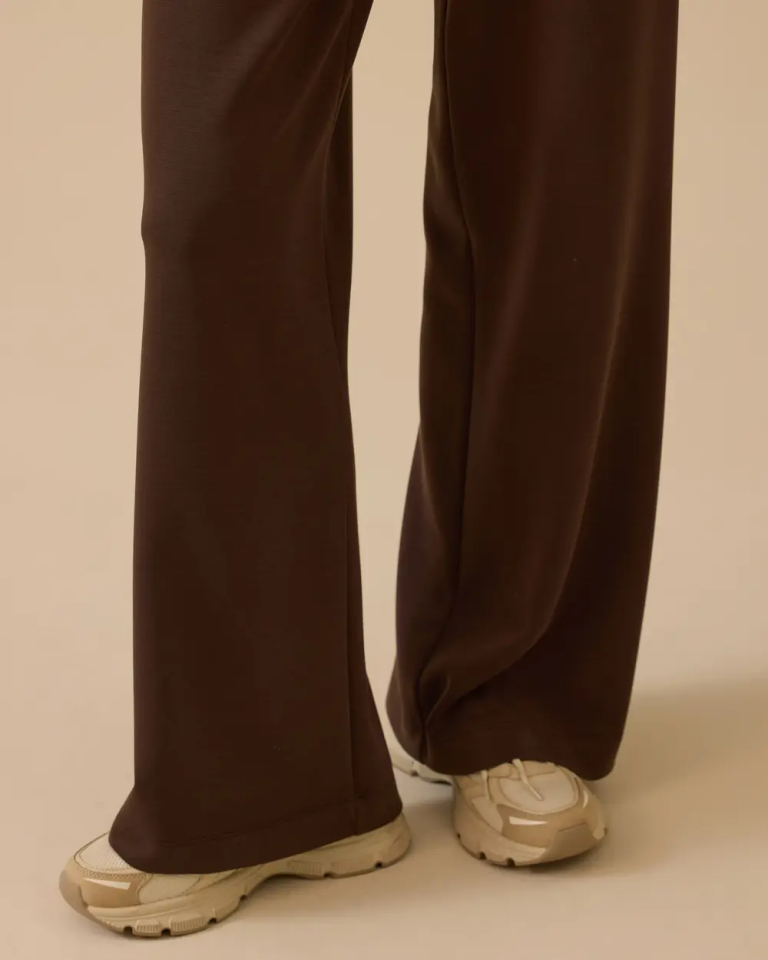 1032 CEP DETAYLI BELİ YARIM LASTİKLİ MODAL KUMAŞ GÜNLÜK PANTOLON 10002521011032 #12-25#