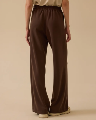 1032 CEP DETAYLI BELİ YARIM LASTİKLİ MODAL KUMAŞ GÜNLÜK PANTOLON 10002521011032 #12-25#