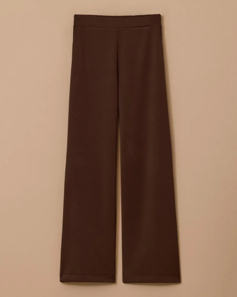 1032 CEP DETAYLI BELİ YARIM LASTİKLİ MODAL KUMAŞ GÜNLÜK PANTOLON 10002521011032 #12-25#