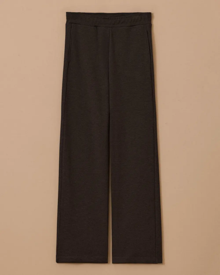 1034 YANLARI DİKİŞ DETAYLI BELİ LASTİKLİ CEPLİ GÜNLÜK PANTOLON 10002521011034 #12-25#