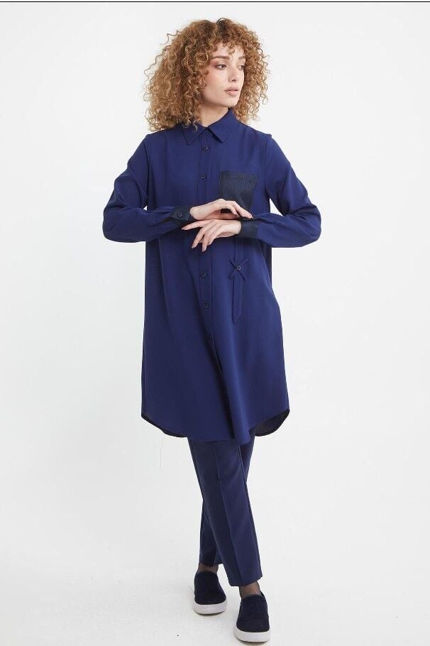 EKOSE APLİKE CEPLİ TUNİK QKS 61112 TUNİK 322-10#