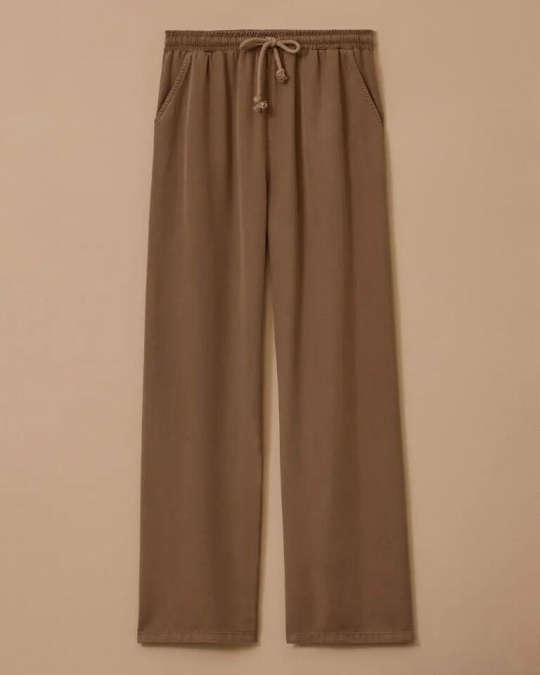 10038 BELİ BAĞCIKLI CEPLİ KETEN GÜNLÜK PANTOLON 10002511010038 #06-25# 38 - LACİVERT