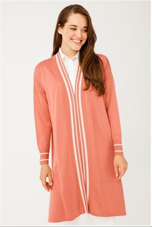 ÇİZGİ DETAYLI TRİKO HIRKA QKS 20830 #22-10#