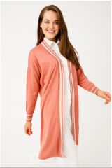 ÇİZGİ DETAYLI TRİKO HIRKA QKS 20830 #22-10#