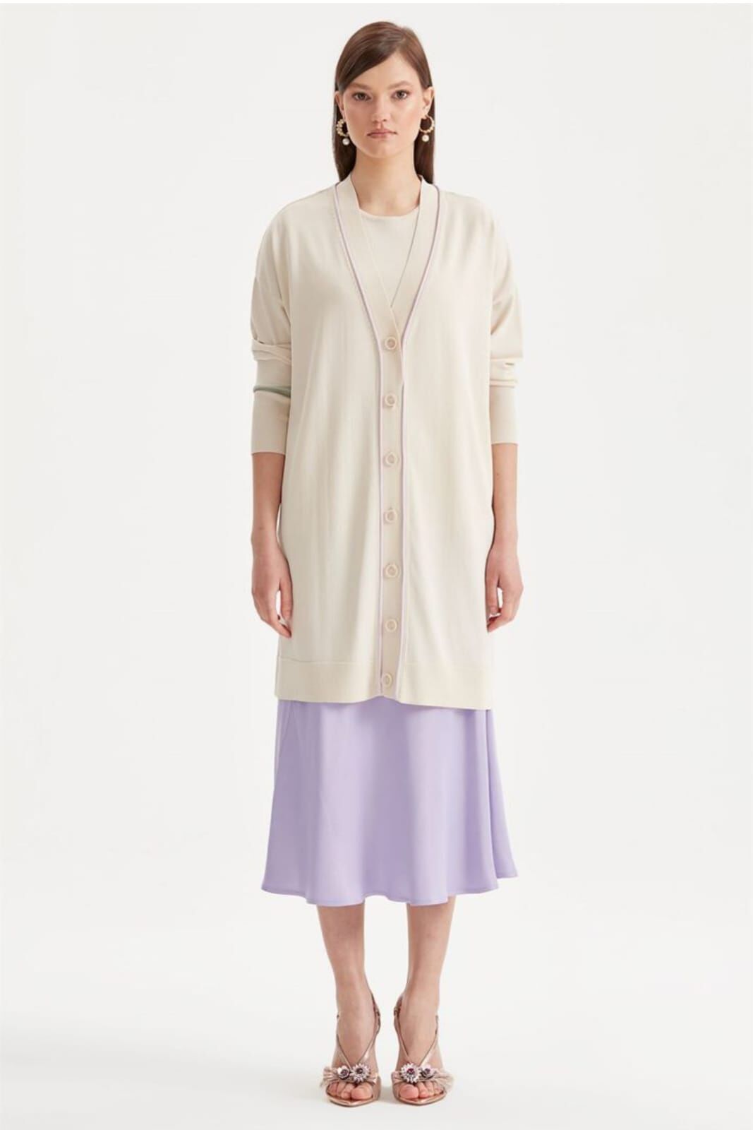 RENK BİYELİ RAYON HIRKA QKS 21006 #22-103