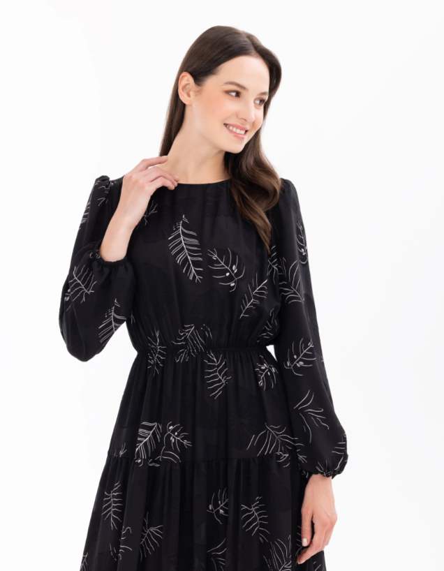 1009 BELİ LASTİKLİ GÜNLÜK ELBİSE QYS GÜNLÜK ELBİSE 10002411311009 #24-07#