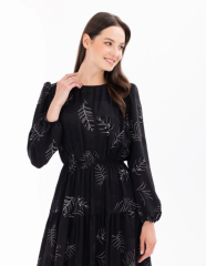 1009 BELİ LASTİKLİ GÜNLÜK ELBİSE QYS GÜNLÜK ELBİSE 10002411311009 #24-07#
