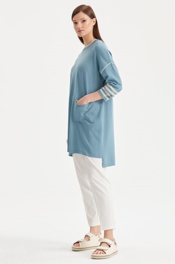 20972CEP İÇİ RENKLİ RAYON TUNİK QKS TNK  #22-11#