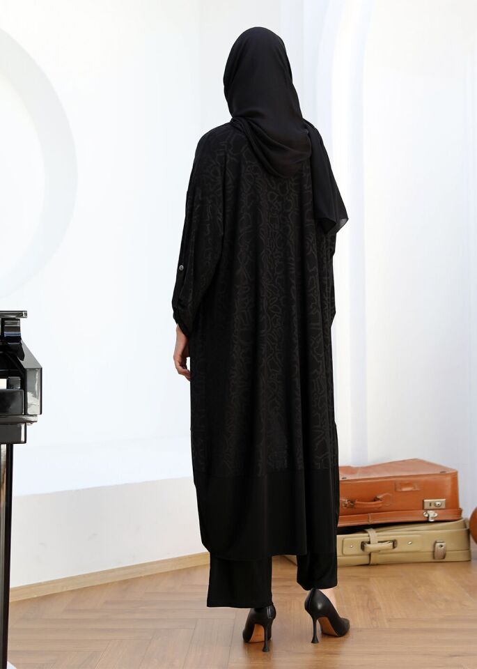 43813 İÇ JAKAR SANDY ÖNÜ CEPLİ KOLU KATLAMALI 3LÜ ŞIK TAKIM