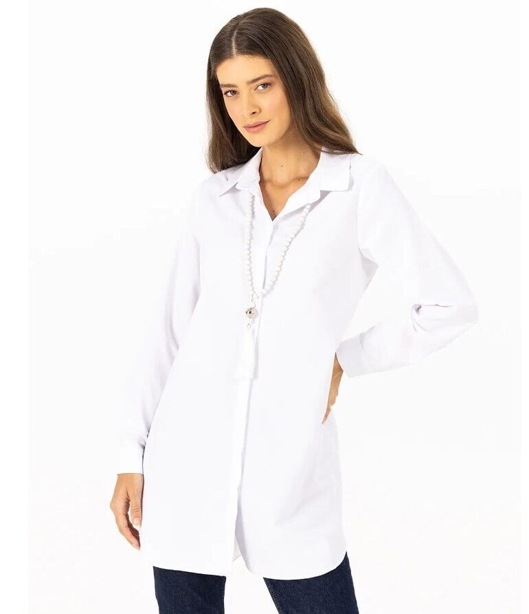 1000AKSESUAR DETAYLI GÜNLÜK GÖMLEK QKS GÜNLÜK GÖMLEK 221201000 #22-12#