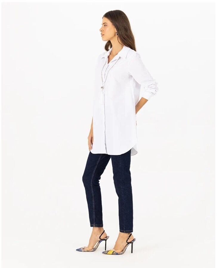 1000AKSESUAR DETAYLI GÜNLÜK GÖMLEK QKS GÜNLÜK GÖMLEK 221201000 #22-12#