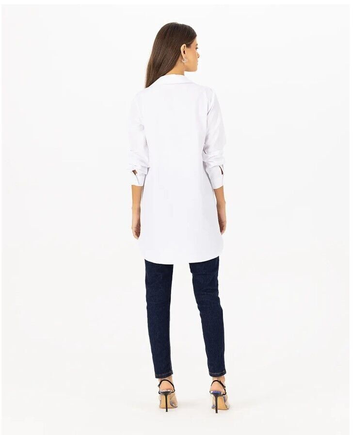 1000AKSESUAR DETAYLI GÜNLÜK GÖMLEK QKS GÜNLÜK GÖMLEK 221201000 #22-12#