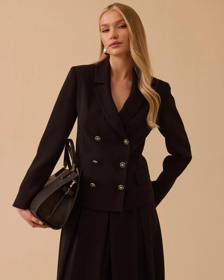 1003 DÜĞMELİ KREVUZA ŞIK CEKET #26#