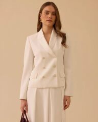 1003 DÜĞMELİ KREVUZA ŞIK CEKET #26#