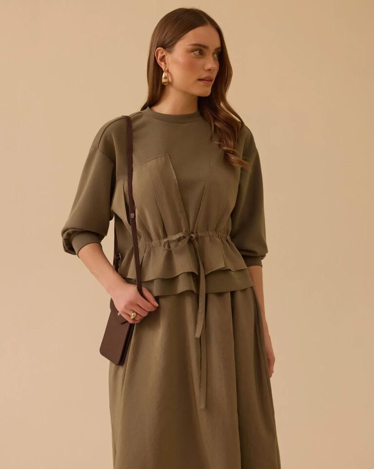 1003 ÇİFT KUMAŞLI BAĞCIKLI SWEAT #26#