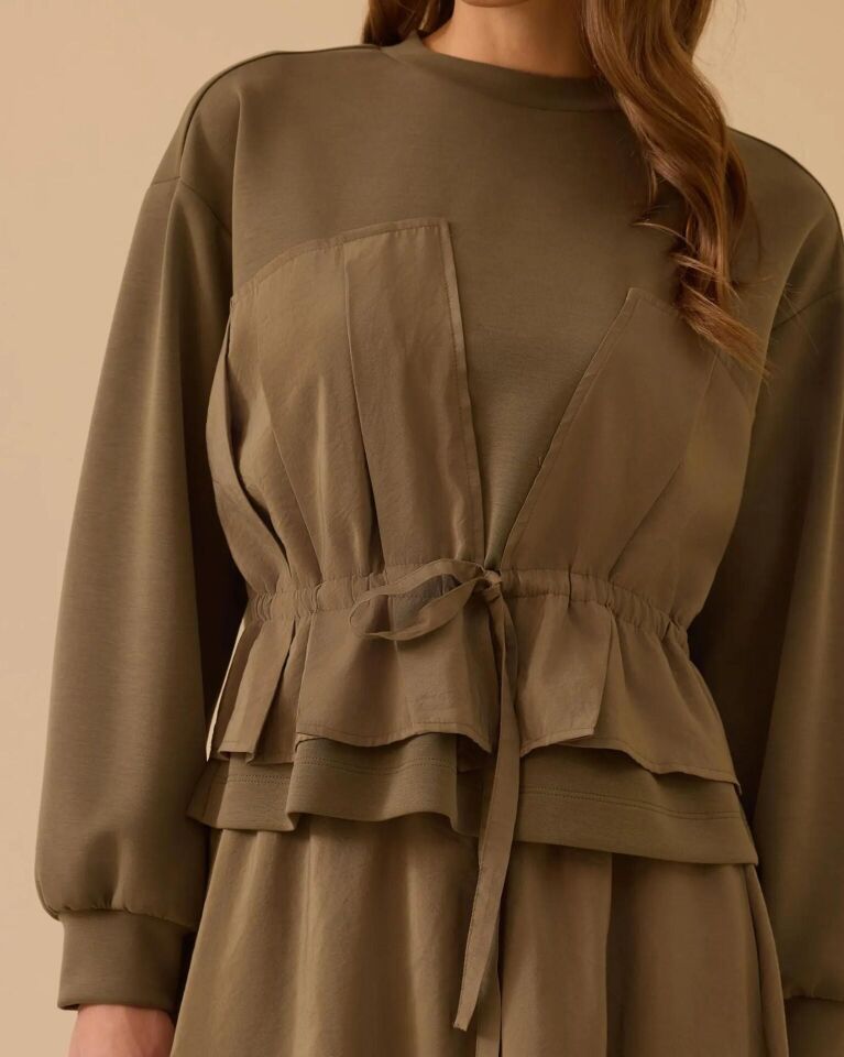 1003 ÇİFT KUMAŞLI BAĞCIKLI SWEAT #26#