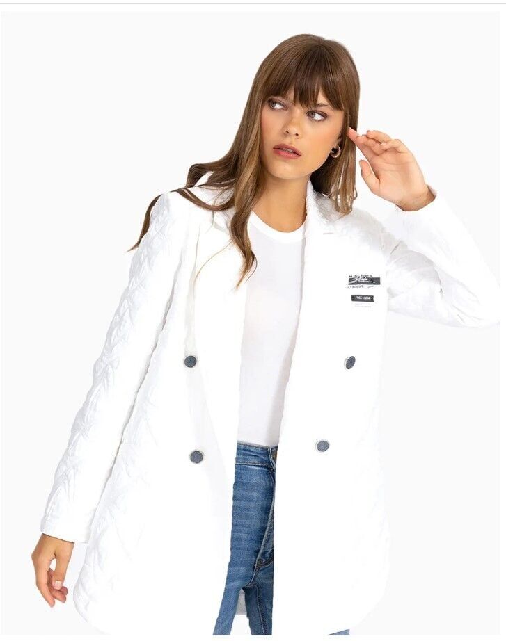 KAPİTONE KRUVAZE YAKA ASTARLI UZUN KOL GÜNLÜK CEKET QKS GÜNLÜK CEKET 221401046 #22-12#