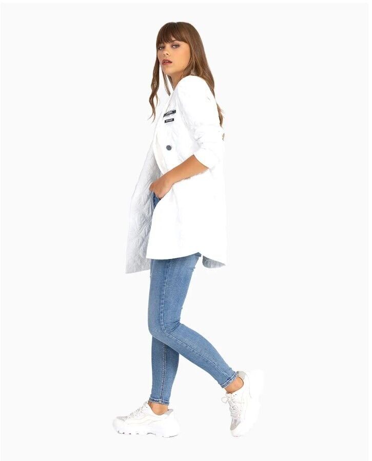 KAPİTONE KRUVAZE YAKA ASTARLI UZUN KOL GÜNLÜK CEKET QKS GÜNLÜK CEKET 221401046 #22-12#