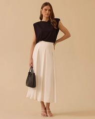 1003 PİLE DETAYLI KLOŞ ETEK #26#