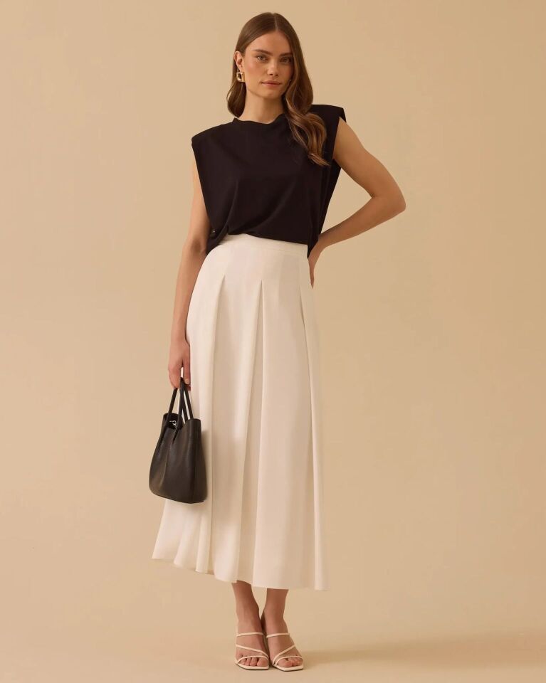 1003 PİLE DETAYLI KLOŞ ETEK #26#