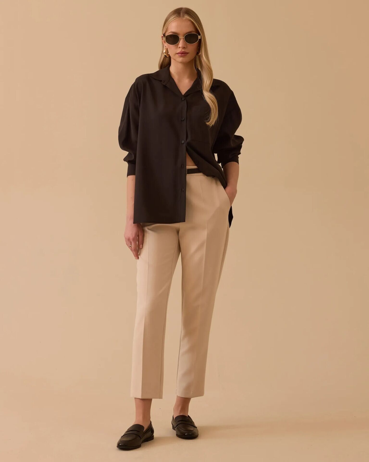 10028 ÖNÜ CEP DETAYLI GÜNLÜK GÖMLEK #26#