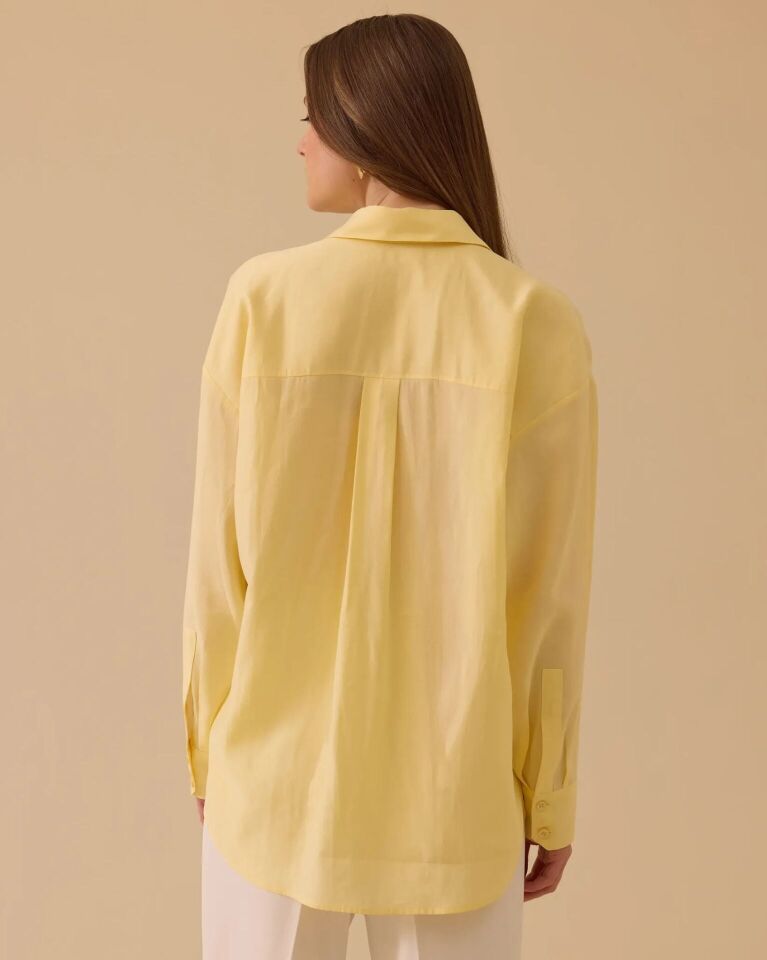 10028 ÖNÜ CEP DETAYLI GÜNLÜK GÖMLEK #26#