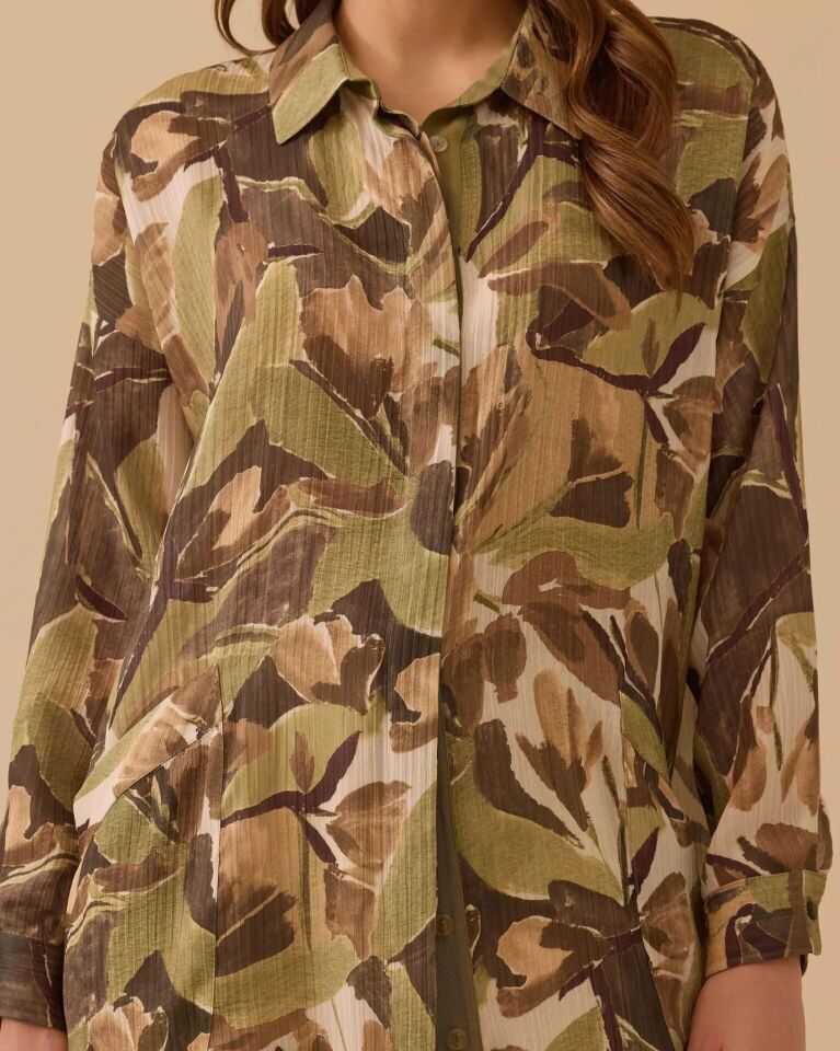 1006 OVERSİZE DESENLİ UZUN TUNİK#26#