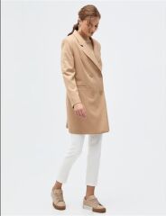 43003 ÖNDEN DÜĞME DETAYLI CEPLİ BLAZER CEKET  QKS BLAZER CEKET #22-12#