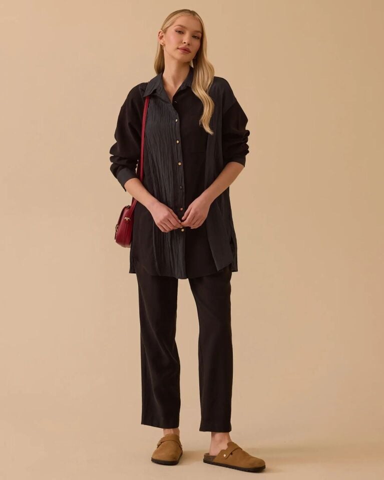 1005 ÖNDEN DÜĞMELİ TUNİK #26#