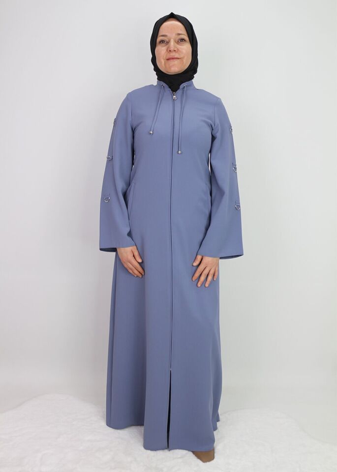 520030 HAKİM YAKA HALKA AKSESUARLI FLETO CEPLİ FERACE QYS FERACE 520030 #23-033