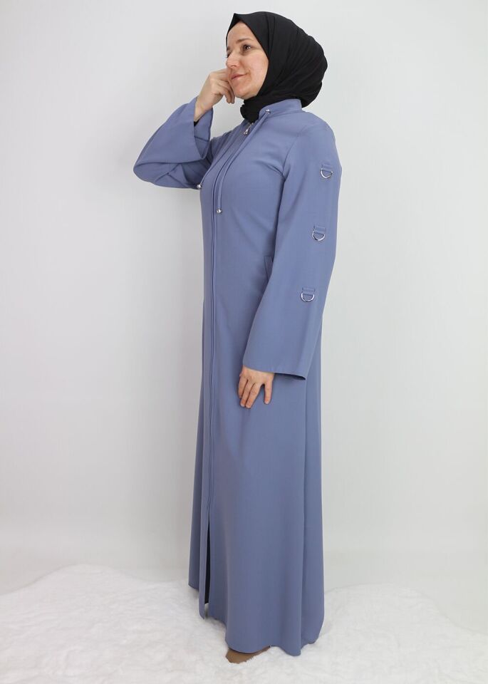 520030 HAKİM YAKA HALKA AKSESUARLI FLETO CEPLİ FERACE QYS FERACE 520030 #23-033