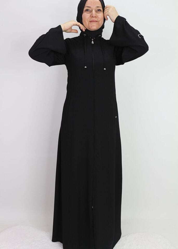 520030 HAKİM YAKA HALKA AKSESUARLI FLETO CEPLİ FERACE QYS FERACE 520030 #23-033