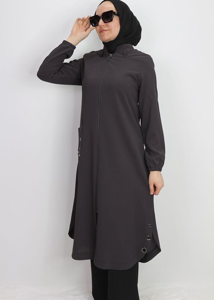 1015 KAP ÖNDEN DERMUARLI CEPBLİ CEBİ VE YANLARI RİVETLİ KAPÜŞONLU GİY ÇIK KAP QYS KAP #24-04#