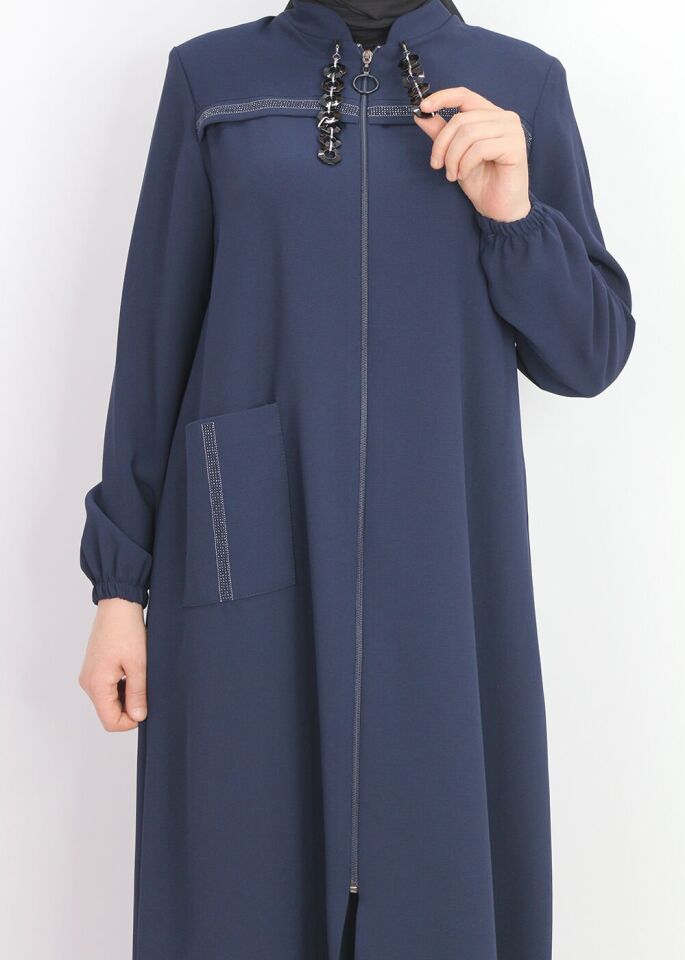 1003 ÖNDEN FERMUARLI ÖNÜ TAŞ DETAYLI KOL UCU LASATİKLİ KAP GİY ÇÇIK QYS KKAP #24-043