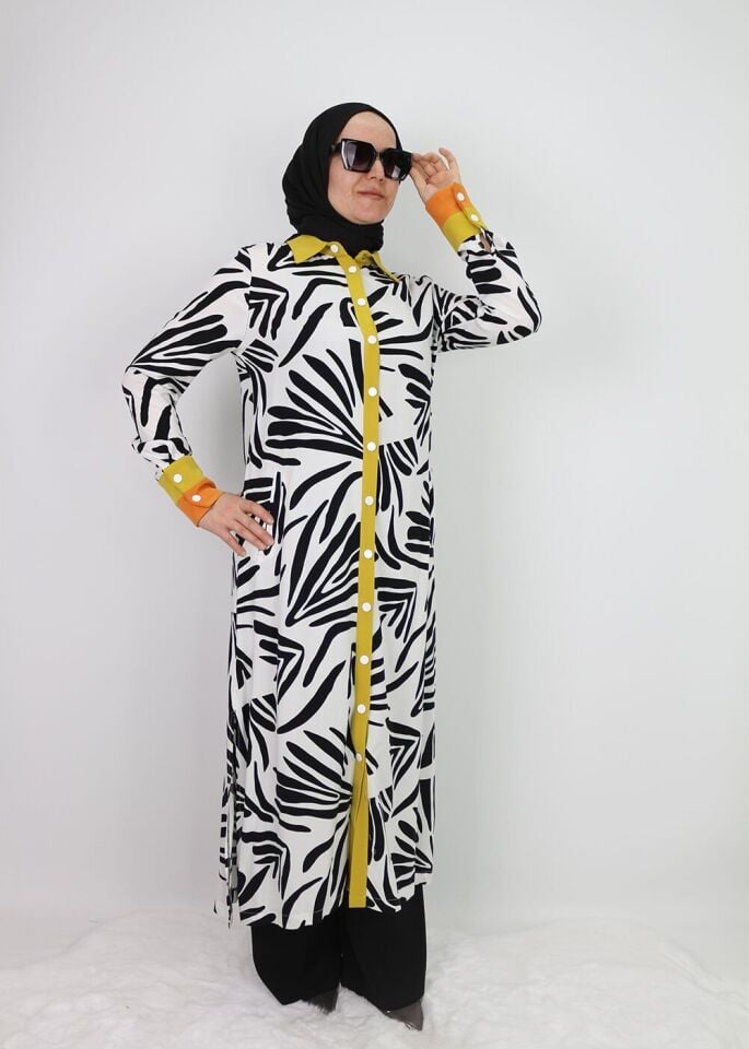 30074 ÇIT ÇIT DETAYLI YZUN TUNİK ELİBSE QYS ELİBSE TUNİK #24-04#