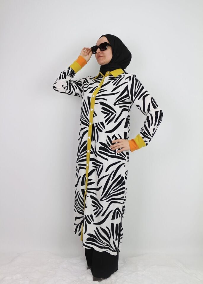 30074 ÇIT ÇIT DETAYLI YZUN TUNİK ELİBSE QYS ELİBSE TUNİK #24-04#