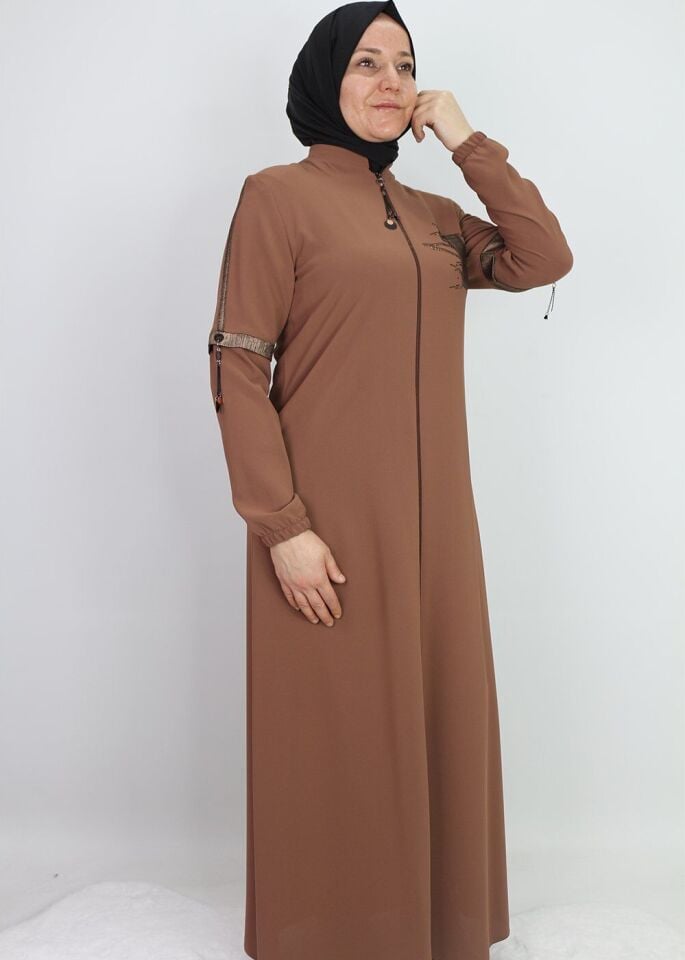 4003 GÖĞSÜ ZİK ZAK TAŞ MODEL KOL UCU LASTİKLİ KOLLARI PUL DETAYLI HAKİM YAKA QYS 4003 #23-01#