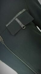 4004 CEP KAPAKLI KOLLAIR ŞERİT DETAYLI HAKİM YAKA YAKA FERACE QYS 4004 FERACE #23-01#