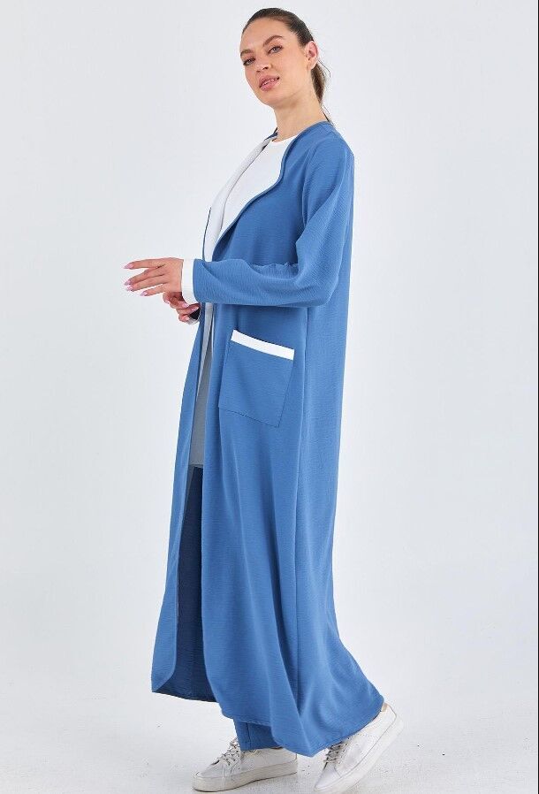 102 İÇ BLUZLU SIFIR KOL CEPLİ 3 LÜ TAKIM QYS TAKIM 102 #23-03#