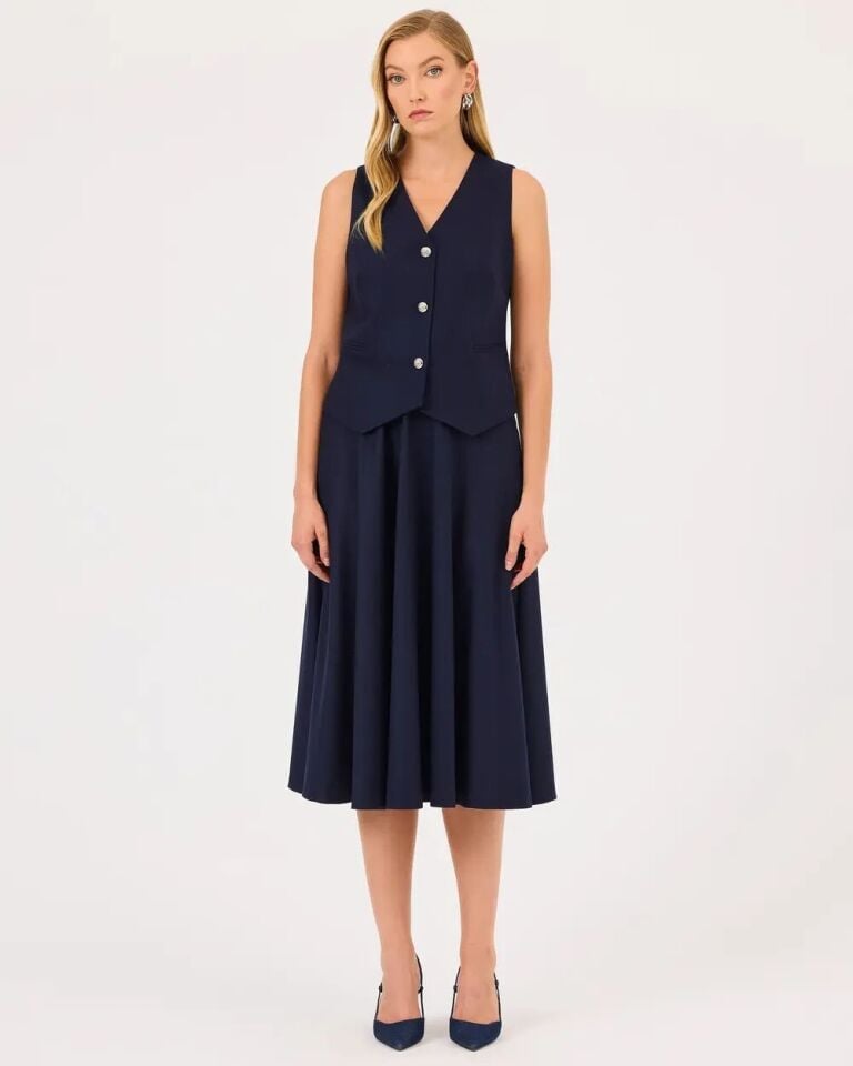 10012 BELİ MANŞETLİ KEMERLİ KLOŞ GÜNLÜK ŞIK ETEK