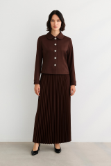 56014 ÖNDEN DÜĞMELİ ETEĞİ PİLİSELİ PARLAK ETEKLİ TAKIM #10-25#