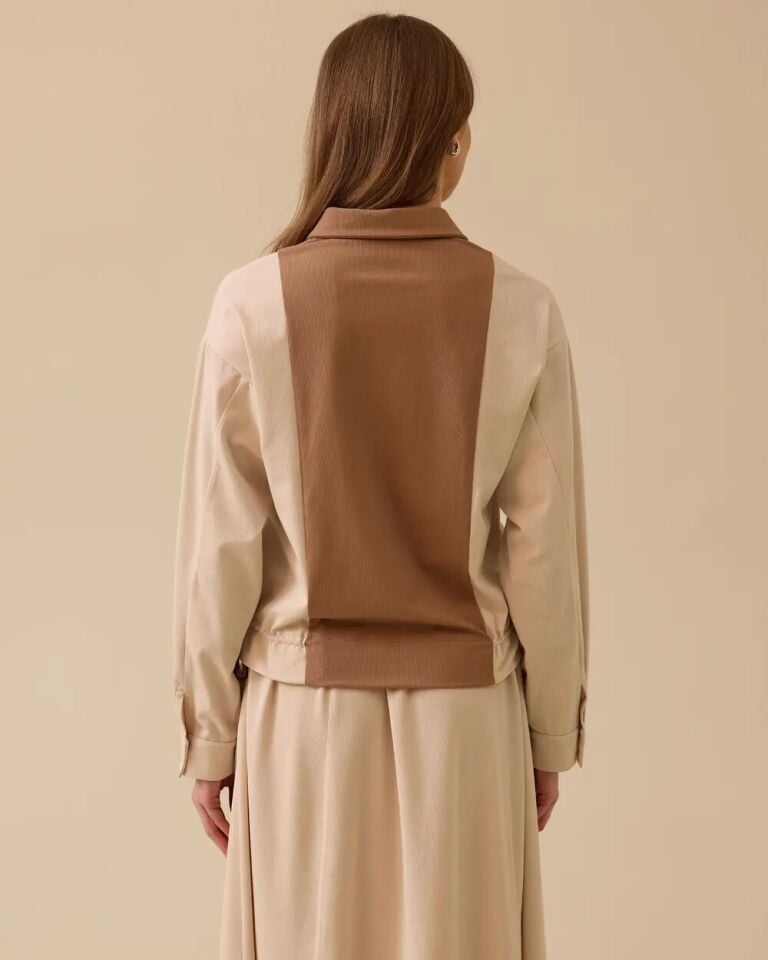 1007 GÜNLÜK GÖMLEK ÖNÜ DÜĞMELİ KOLU MANŞETLİ CEP GÖRÜNÜMLÜ ALT KISMI LASTİK DETAYLI GÜNLÜK GÖMLEK #03-25#