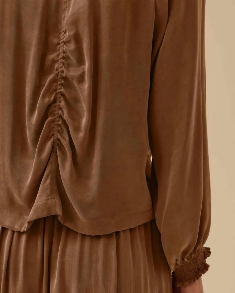 1012 GÜNLÜK CEKET ÖNÜ FERMUARLI KOL UCU LASTİKLİ ÖNDEN CEP DETAYLI ARKASI LASTİK DETAYLI KUPRA KUMAŞ GÜNLÜK CEKET #03-25#