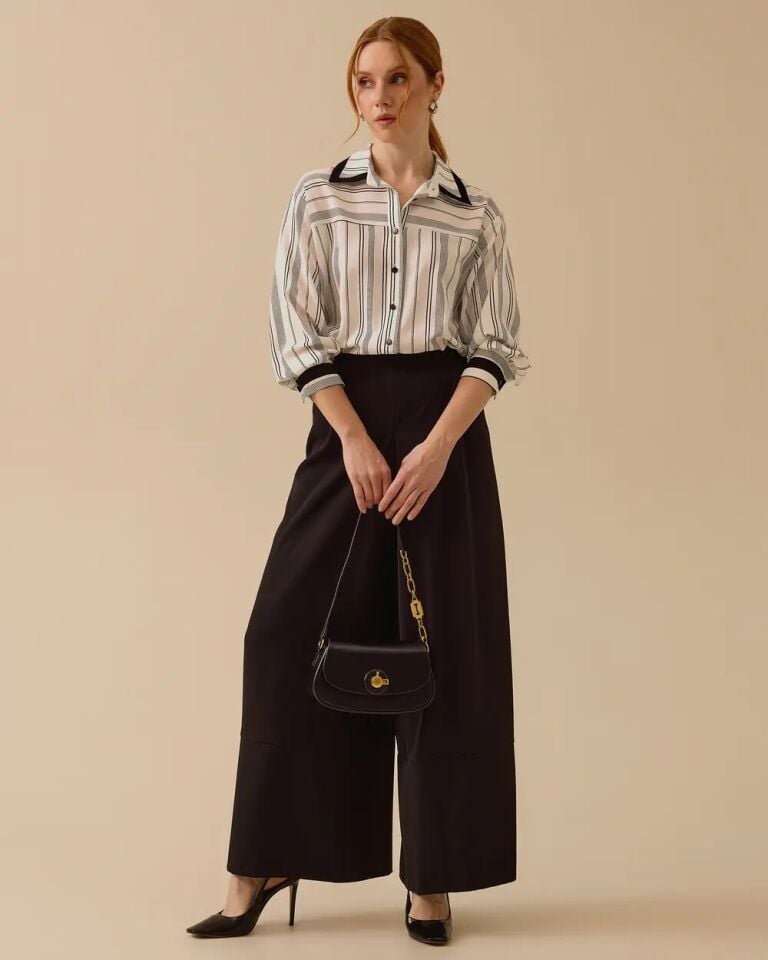 1008 BELİ FERMUARLI ETEK PANTOLON #03-25#